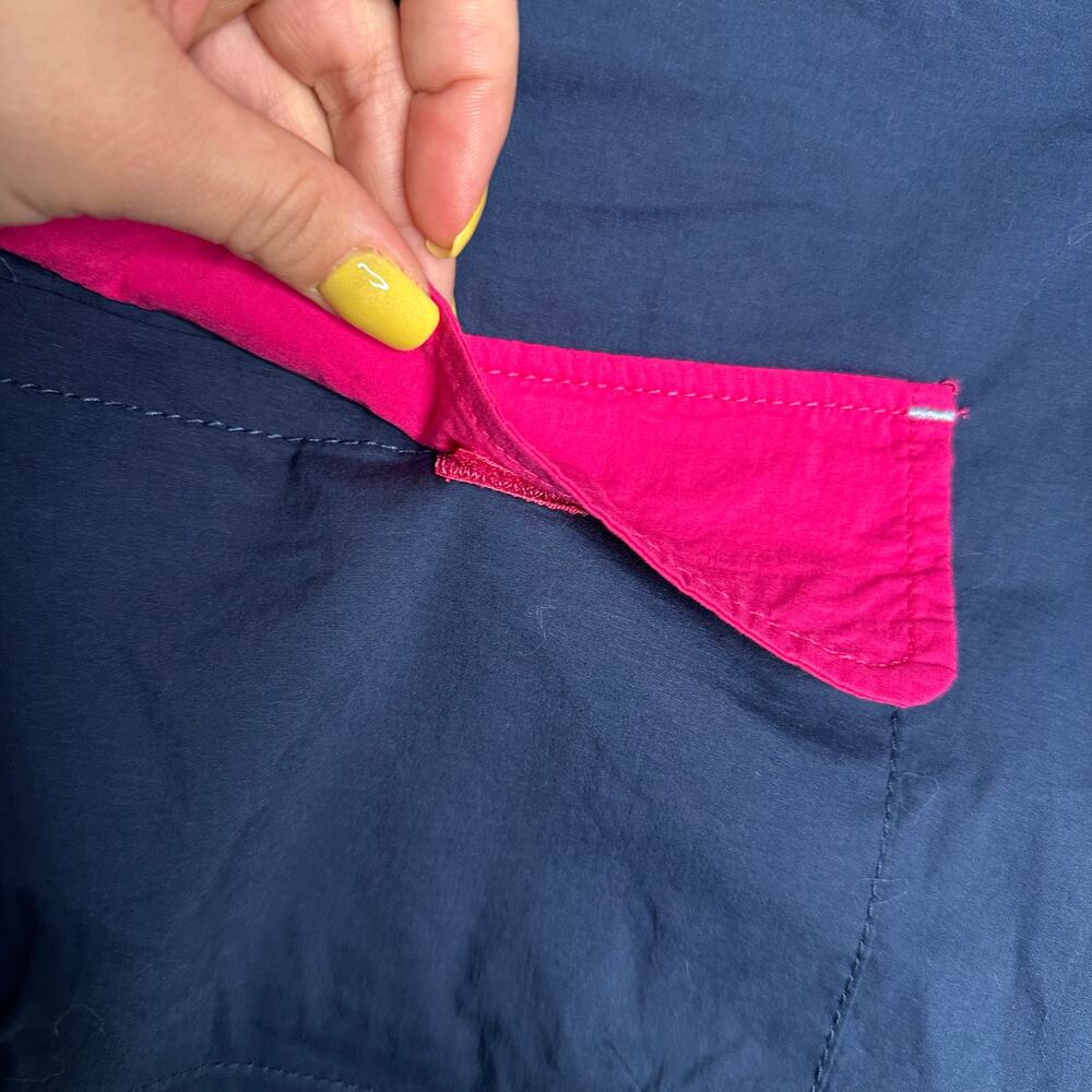Wonder Nation Cargo Shorts Kids XL 14-16 Navy Blue EUC Retro Colorblock Sporty - Picture 2 of 5